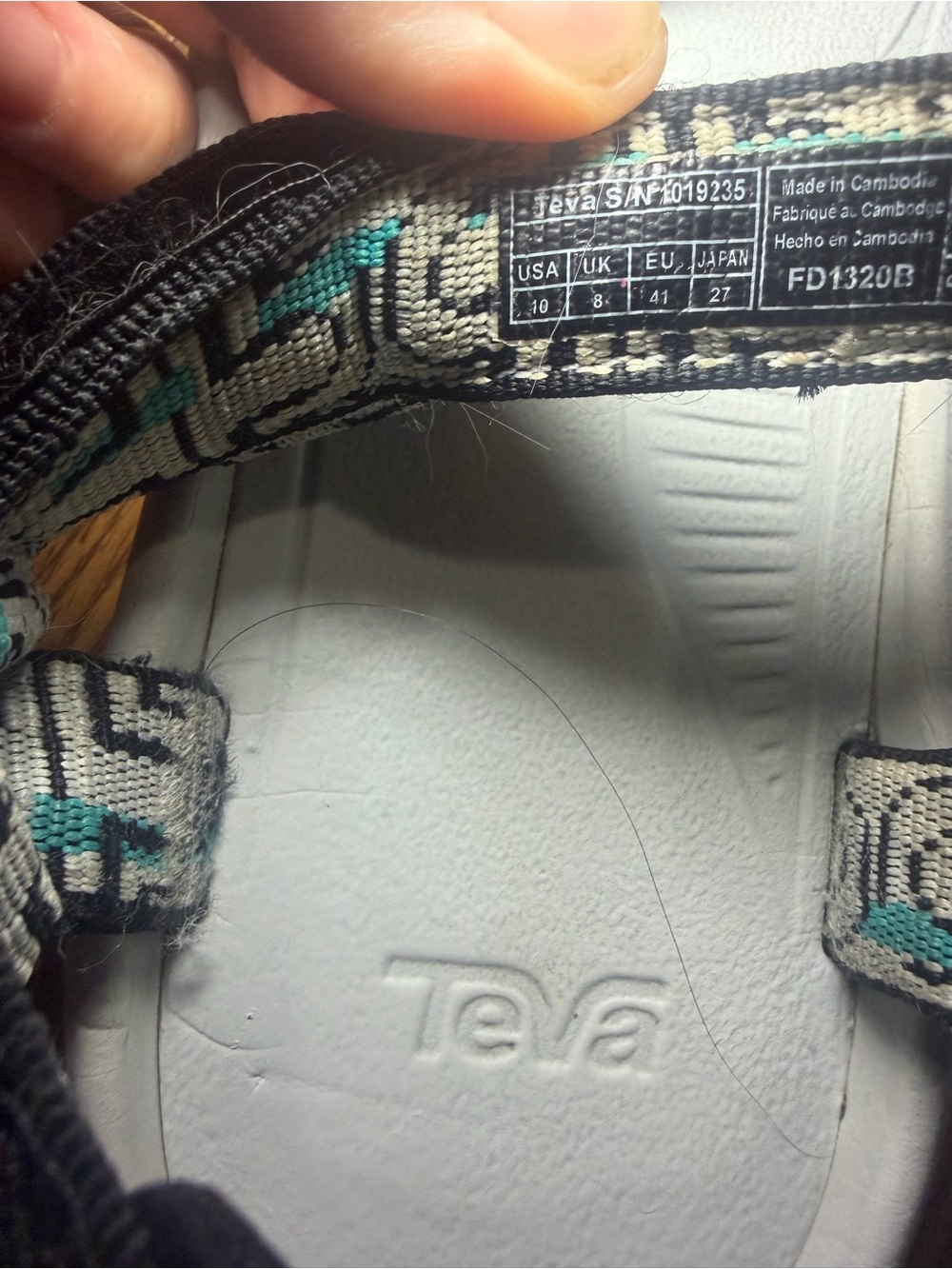 Teva Hurricane XLT2 sandals Nouveau Glacier Grey Comfort Outdoor Water 10 - Picture 6 of 6